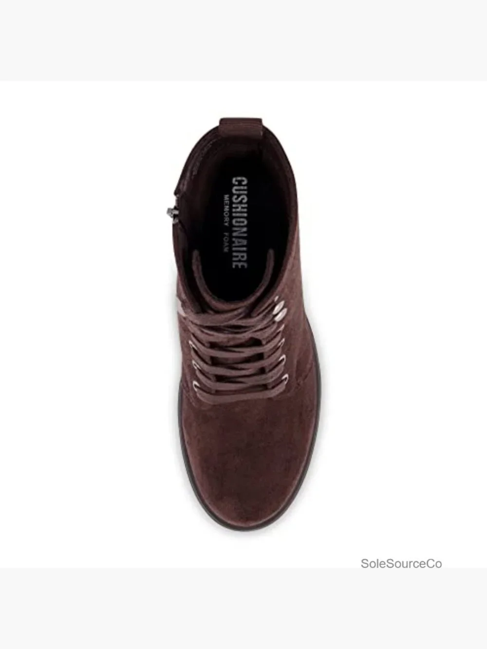 Lace Up Ankle Booties with Memory Foam Insole, Chunky Heel